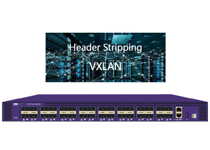 Encabeçamento do corretor VXLAN do pacote da rede que descasca do dispositivo da torneira da folha de prova do forro e dos ethernet de VTEP